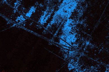 Koyu renkli ses, çatlak ve arkaplanı su sıçratan grunge duvar dokusu