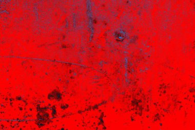 Neon kırmızı ve mavi renkli grunge duvar dokusu arkaplanı