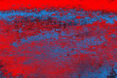 Kırmızı ve mavi renkli grunge duvar dokusu arkaplanı