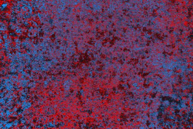 Kırmızı ve mavi renkli grunge duvar dokusu arkaplanı