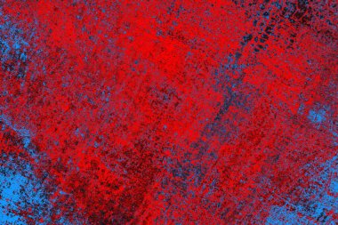 Kırmızı ve mavi renkli grunge duvar dokusu arkaplanı