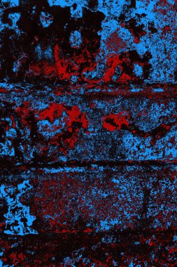 Çizik ve çatlaklarla metal doku