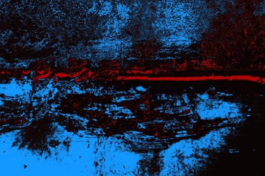 Koyu renkli ses, arka planda çatlaklar olan grunge duvar dokusu