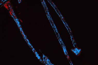 Çizik ve çatlaklarla metal doku