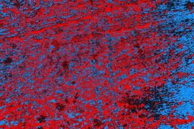 Kırmızı ve mavi renkli grunge duvar dokusu arkaplanı