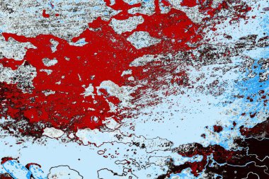 Çizik ve çatlaklarla metal doku