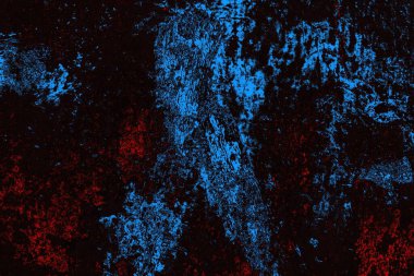 Koyu renkli ses, çatlak ve arkaplanı su sıçratan grunge duvar dokusu