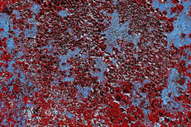 Dökülen boya paslı metal dokusu