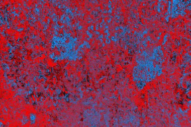Kırmızı ve mavi renkli grunge duvar dokusu arkaplanı