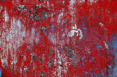 Dökülen boya paslı metal dokusu