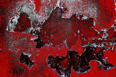 Dökülen boya paslı metal dokusu