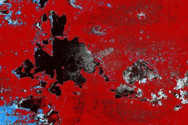 Dökülen boya paslı metal dokusu