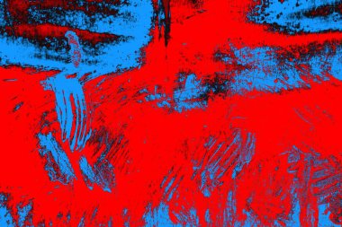 Kırmızı ve mavi renkli grunge duvar dokusu arkaplanı