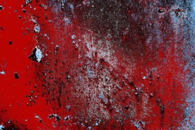 Dökülen boya paslı metal dokusu