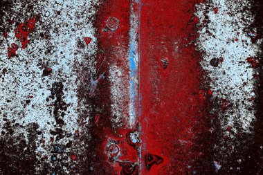 Dökülen boya paslı metal dokusu