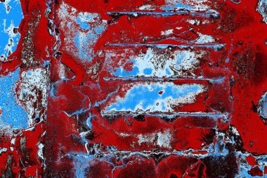 Dökülen boya paslı metal dokusu