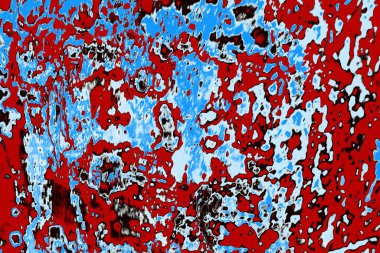 Duvar dokusu arkaplanı eski boyayla soyulmuş 