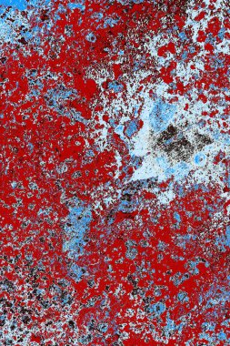 Dökülen boya paslı metal dokusu