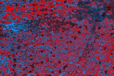 Kırmızı ve mavi renkli grunge duvar dokusu arkaplanı