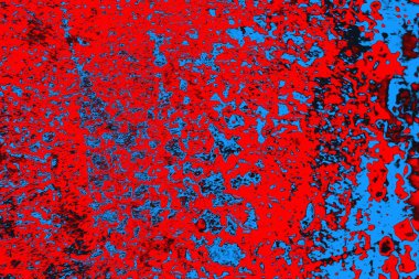 Kırmızı ve mavi renkli grunge duvar dokusu arkaplanı