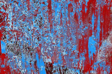 kırmızı, mavi ve siyah grunge duvar dokusu arkaplanı 