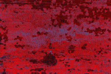 Neon kırmızı ve mavi renkli grunge duvar dokusu arkaplanı