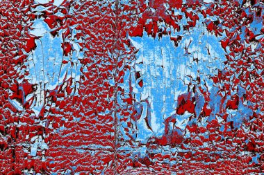 Duvar dokusu arkaplanı eski boyayla soyulmuş 