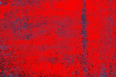 Kırmızı ve mavi renkli grunge duvar dokusu arkaplanı