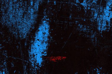 Koyu renkli ses, arka planda çatlaklar olan grunge duvar dokusu