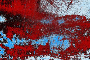 Duvar dokusu arkaplanı eski boyayla soyulmuş 