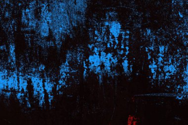 Koyu renkli ses, çatlak ve arkaplanı su sıçratan grunge duvar dokusu