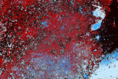 Çizik ve çatlaklarla metal doku