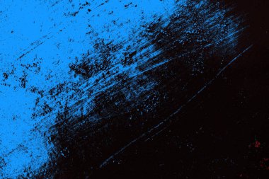 Kırık tarih arkaplanı olan kırmızı, mavi ve siyah grunge duvar