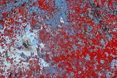 Dökülen boya paslı metal dokusu