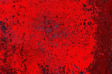 Parlak kırmızı ve mavi renkli grunge duvar dokusu arkaplanı