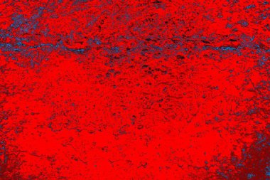 Kırmızı ve mavi renkli grungy duvar, desenli arka plan