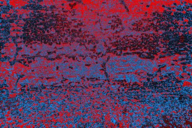 Kırmızı ve mavi renkli grunge duvar dokusu arkaplanı