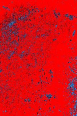 Neon kırmızı ve mavi renkli grunge duvar dokusu arkaplanı