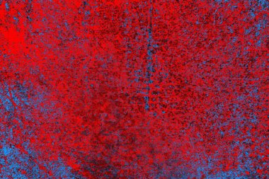 Kırmızı ve mavi renkli grunge duvar dokusu arkaplanı