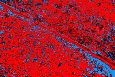 Parlak kırmızı ve mavi renkli grunge duvar dokusu arkaplanı