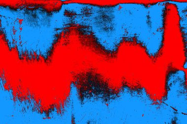 Kırmızı ve mavi renkli grunge duvar dokusu arkaplanı