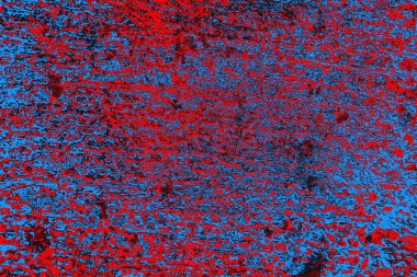 Kırmızı ve mavi renkli grunge duvar dokusu arkaplanı