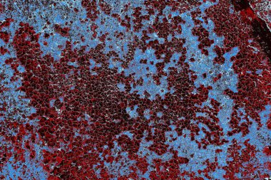 Dökülen boya paslı metal dokusu