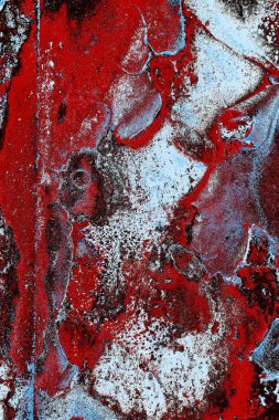 Dökülen boya paslı metal dokusu