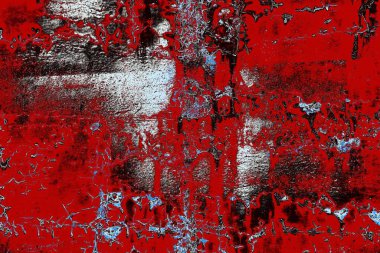 Dökülen boya paslı metal dokusu