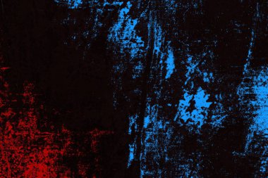 Koyu renkli ses, arka planda çatlaklar olan grunge duvar dokusu