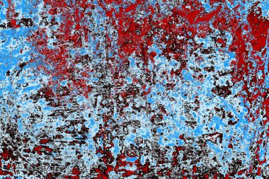 kırmızı, mavi ve siyah grunge duvar dokusu arkaplanı 