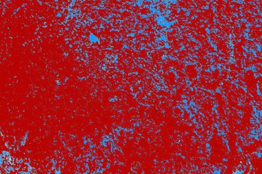 Kırık tarih arkaplanı olan kırmızı, mavi ve siyah grunge duvar