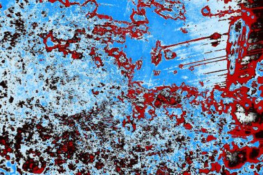 Duvar dokusu arkaplanı eski boyayla soyulmuş 