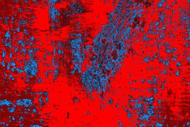 Kırmızı ve mavi renkli grunge duvar dokusu arkaplanı